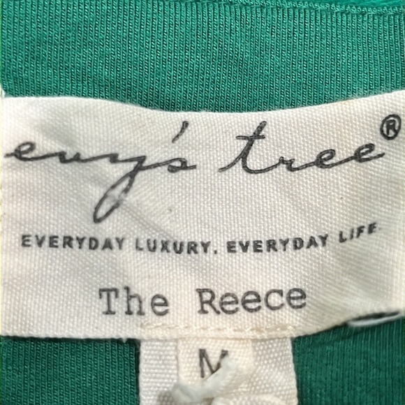 EVYS TREE THE REECE, Vibrant Green Hoodie with Ruffle Accents, WOMEN SIZE M - Picture 3 of 11